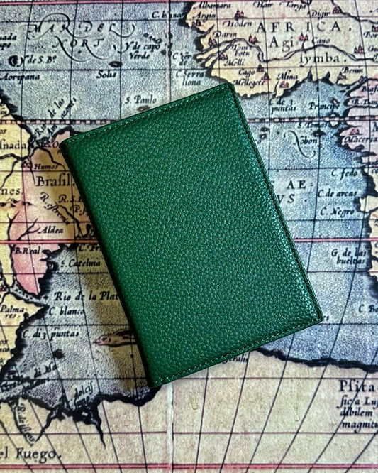 Portapasaporte Verde Explorer